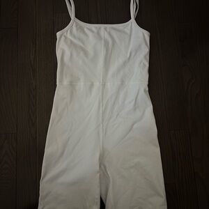 White Sleeveless Jumpsuit